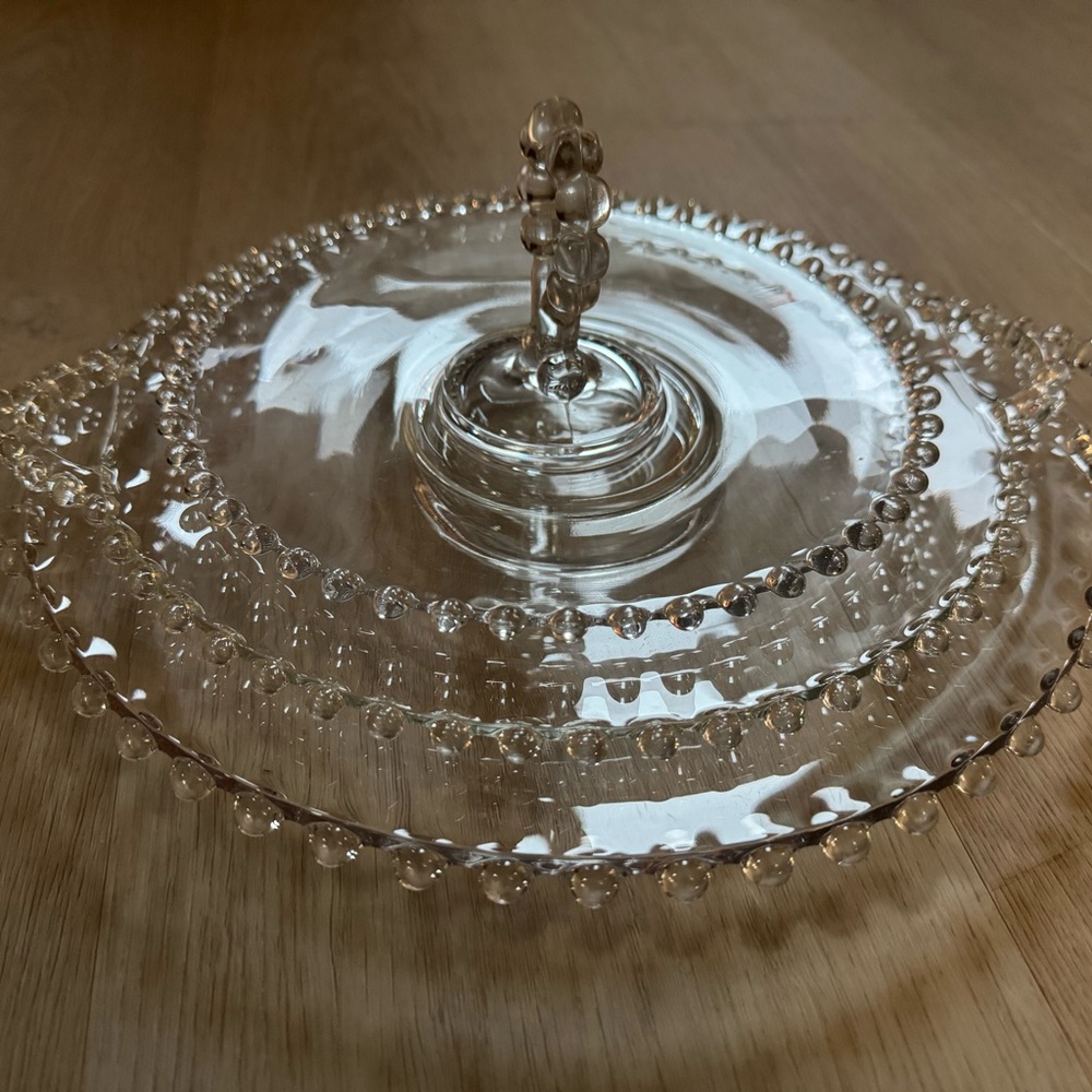 Elegant Clear Glass serving dishes